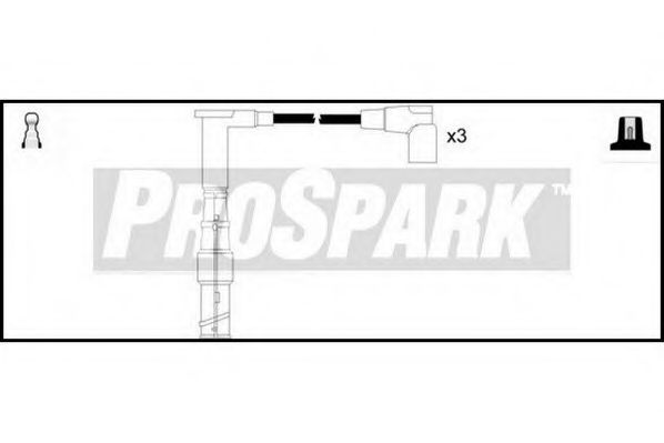 Комплект проводов зажигания STANDARD OES522