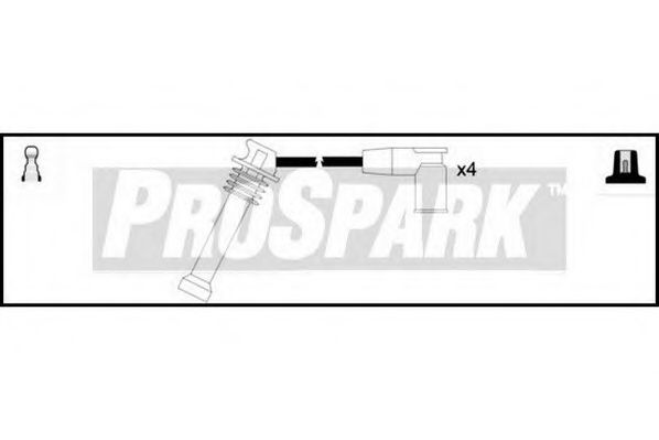 Комплект проводов зажигания STANDARD OES530