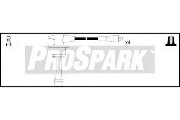 Комплект проводов зажигания STANDARD OES561