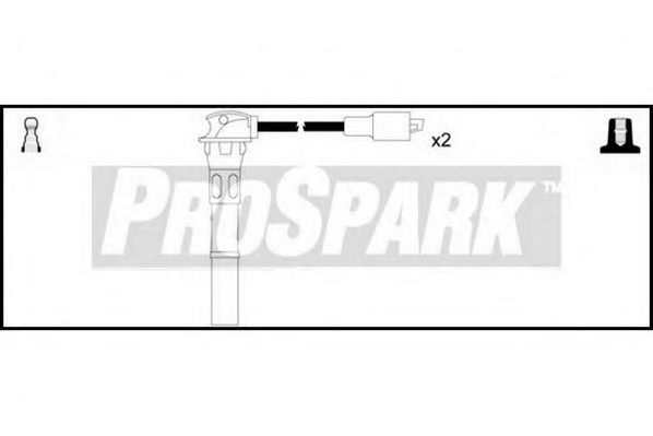 Комплект проводов зажигания STANDARD OES580