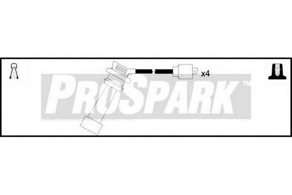 Комплект проводов зажигания STANDARD OES658
