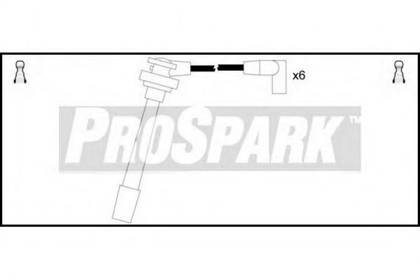 Комплект проводов зажигания STANDARD OES670