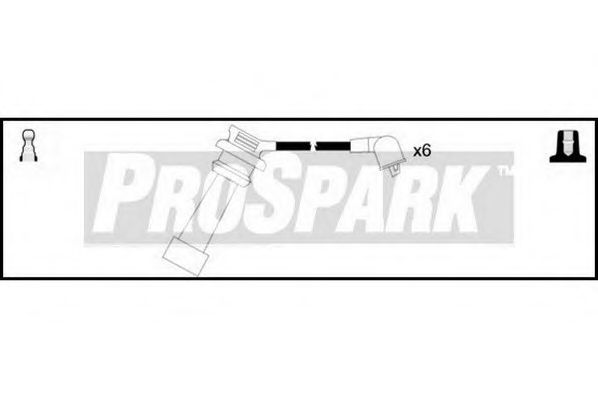 Комплект проводов зажигания STANDARD OES671