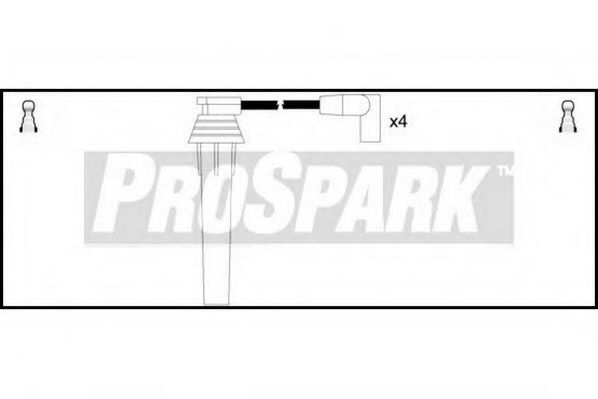Комплект проводов зажигания STANDARD OES790