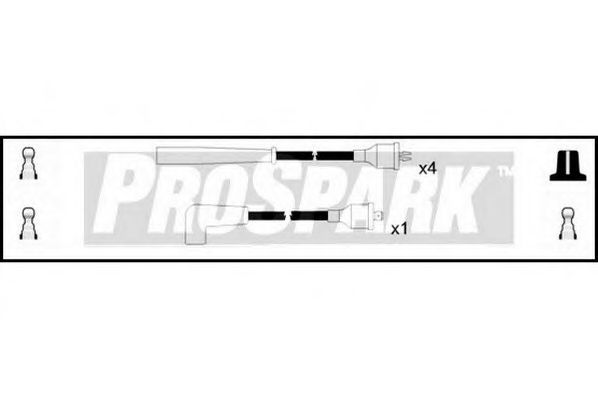 Комплект проводов зажигания STANDARD OES811