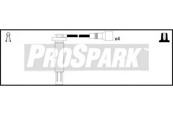 Комплект проводов зажигания STANDARD OES905