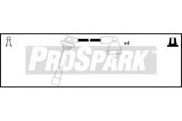 Комплект проводов зажигания STANDARD OES924