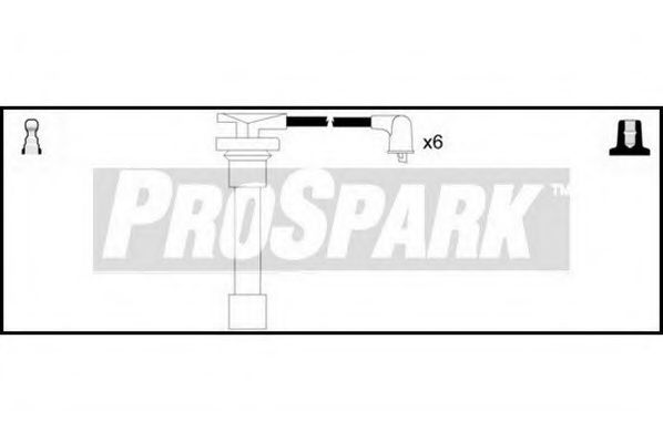 Комплект проводов зажигания STANDARD OES969
