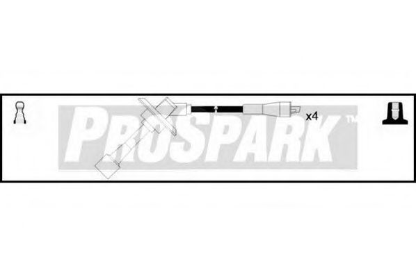 Комплект проводов зажигания INTERMOTOR 76047