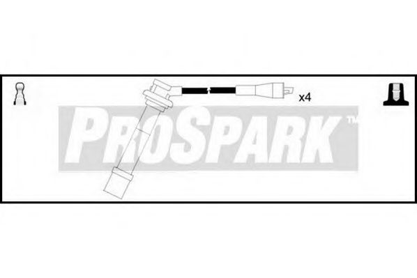 Комплект проводов зажигания STANDARD OES987
