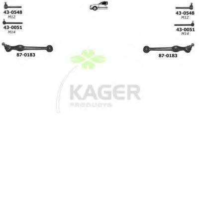 Подвеска колеса KAGER 800819