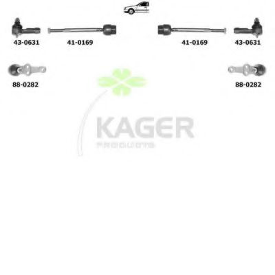 Подвеска колеса KAGER 801066