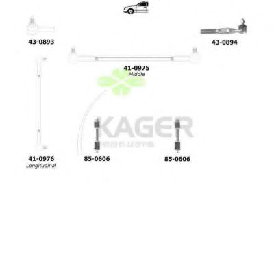 Подвеска колеса KAGER 801084
