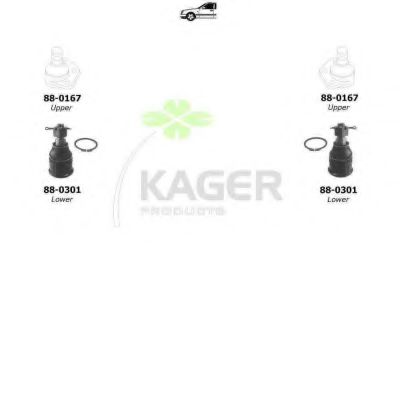 Подвеска колеса KAGER 801320