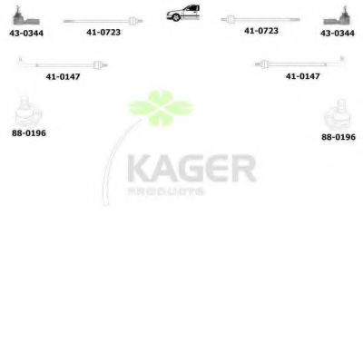 Подвеска колеса KAGER 801374