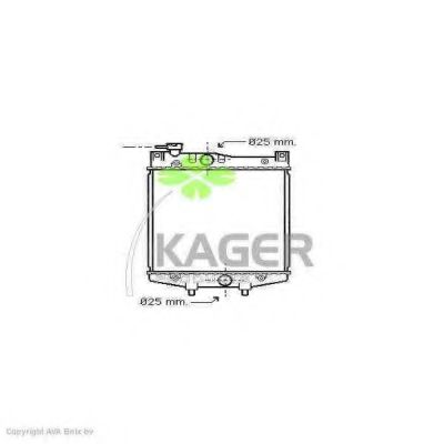 Радиатор, охлаждение двигателя KAGER 31-0289