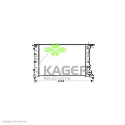 Радиатор, охлаждение двигателя KAGER 31-0907