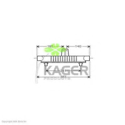 масляный радиатор, двигательное масло KAGER 31-3730