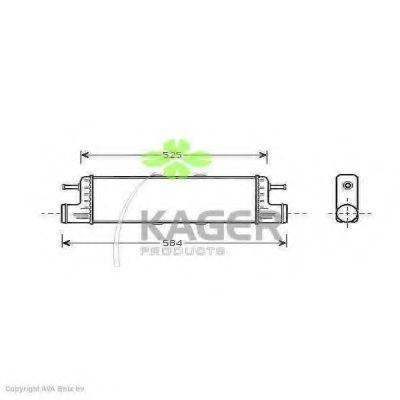 Интеркулер KAGER 31-3857