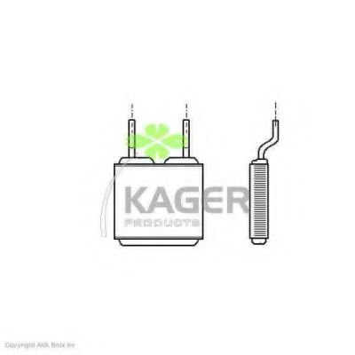 Теплообменник, отопление салона KAGER 32-0082