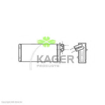 Теплообменник, отопление салона KAGER 32-0097