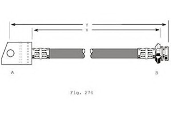 Тормозной шланг PAGID 70664