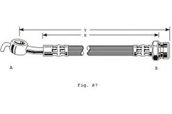 Тормозной шланг PAGID 70601