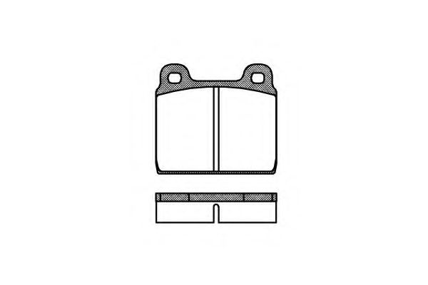 Комплект тормозных колодок, дисковый тормоз KAWE 0002 20