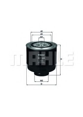 Топливный фильтр MAHLE ORIGINAL KC 388D