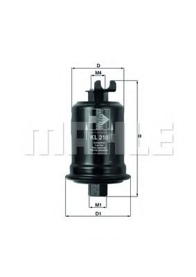 Топливный фильтр MAHLE ORIGINAL KL 210