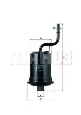 Топливный фильтр MAHLE ORIGINAL KL 245