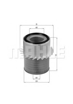 Воздушный фильтр MAHLE ORIGINAL LX 878