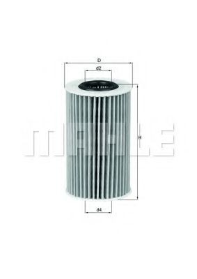 Масляный фильтр MAHLE ORIGINAL OX 554D1