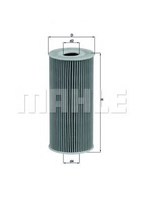 Масляный фильтр MAHLE ORIGINAL OX 366D
