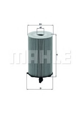 Масляный фильтр MAHLE ORIGINAL OX 417D