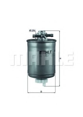 Топливный фильтр MAHLE ORIGINAL KL 410D
