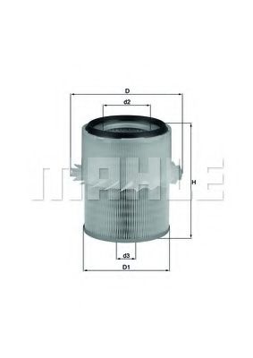 Воздушный фильтр MAHLE ORIGINAL LX 673