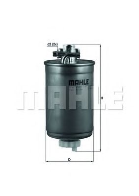 Топливный фильтр MAHLE ORIGINAL KL 180