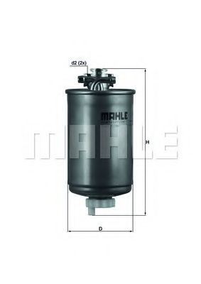 Топливный фильтр MAHLE ORIGINAL KL 75