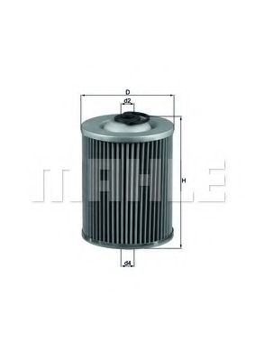 Топливный фильтр MAHLE ORIGINAL KX 57