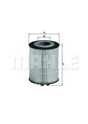 Масляный фильтр MAHLE ORIGINAL OX 173/1D