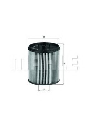 Масляный фильтр MAHLE ORIGINAL OX 182D