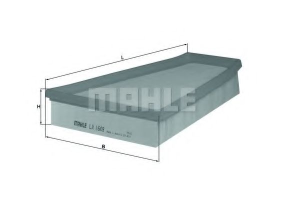 Воздушный фильтр MAHLE ORIGINAL LX 1609