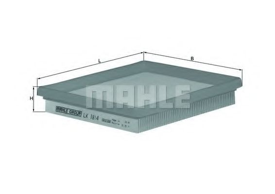 Воздушный фильтр MAHLE ORIGINAL LX 1814