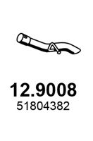 Труба выхлопного газа ASSO 129008