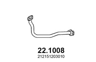 Труба выхлопного газа ASSO 221008