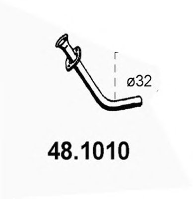 Труба выхлопного газа ASSO 48.1010