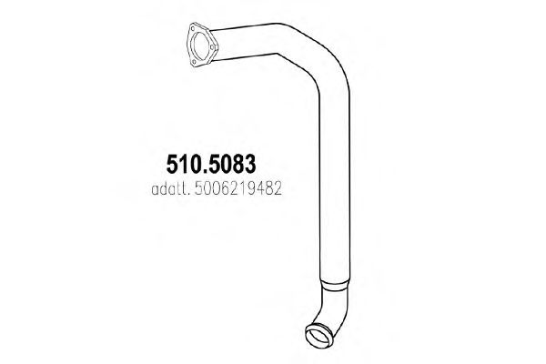 Труба выхлопного газа ASSO 510.5083