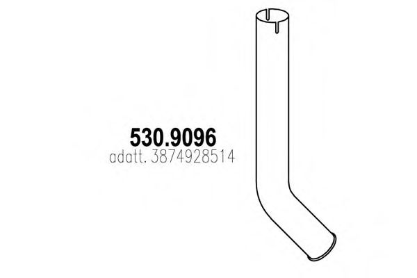 Труба выхлопного газа DINEX 50688