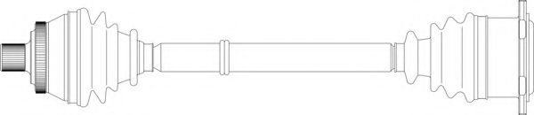 Приводной вал GENERAL RICAMBI AU3095